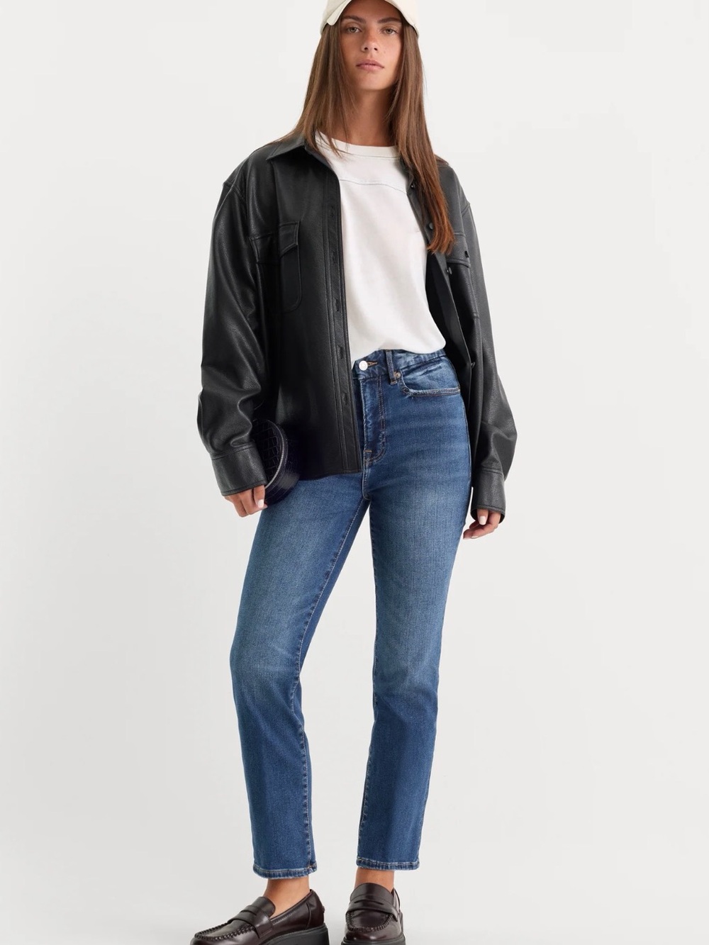 Good American Always Fits Good Legs Straight Jeans